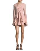 Cmeo Collective Ruffled Long-sleeve Dress