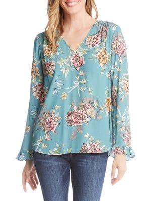 Karen Kane Ruffled-sleeve Top