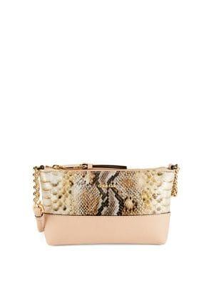 Calvin Klein Python Print Faux Leather Crossbody Purse