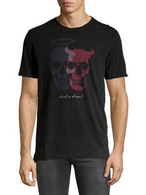 John Varvatos Star U.s.a. Saint Or Sinner Cotton Tee
