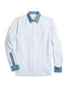 Brooks Brothers Red Fleece Chambray-trimmed Button-down Shirt