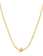 Lord & Taylor Knotted Goldtone Necklace