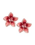 Kate Spade New York Crystal Flower Statement Stud Earrings