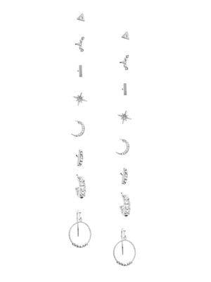 Noir 16-piece Multiple Pair Earrings Set