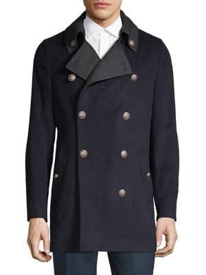 Tallia Orange Double-breasted Peacoat