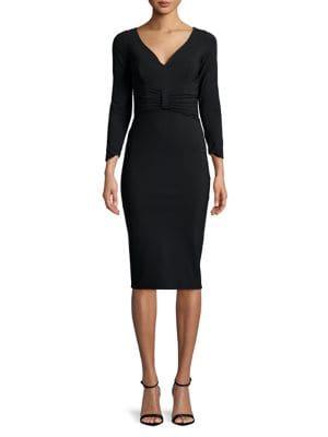 Chiara Boni La Petite Robe V-neck Sheath Dress