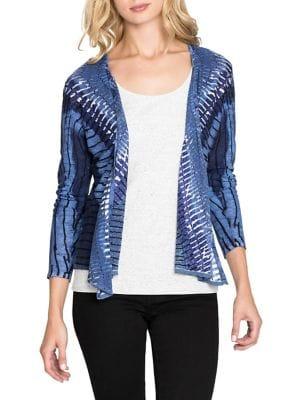 Nic+zoe Printed Four-way Cardigan