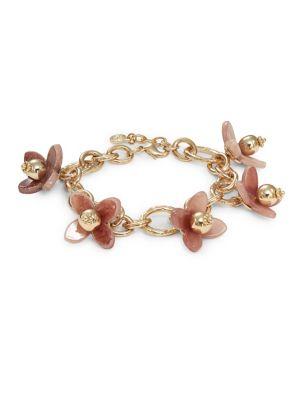 Design Lab Lord & Taylor Flower Chain Bracelet