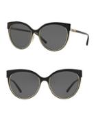Burberry 55mm Phantos Cat Eye Sunglasses