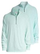 Tommy Bahama Barrier Beach Reversible Quarter-zip Pullover