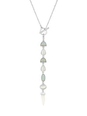Lucky Brand Golden Hour Crystal Y Necklace