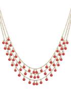 Anne Klein Crystal Three-row Layered Necklace