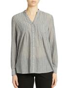 Lord & Taylor Striped Cotton Shirt
