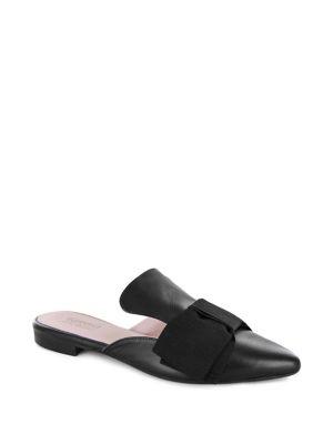 Summit By White Mountain Kieran Oversized Bow Leather Mules