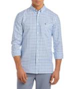 Lacoste Check Regular-fit Cotton Oxford Button-down Shirt