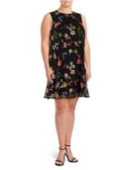 Calvin Klein Plus Sleeveless Floral Dress