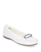 Anne Klein Noris Embossed Leather Loafers