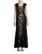 Decode 1.8 Embroidered Floral Gown