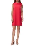 Tahari Arthur S. Levine Plus Sleeveless Rollneck Crepe Dress