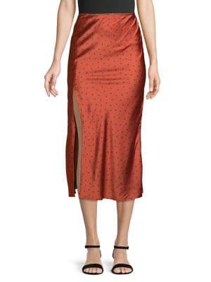 Finders Keepers Emilia Butterfly Thigh-slit Skirt