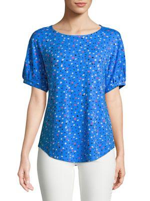 Imnyc Isaac Mizrahi Knit Billow-sleeve Dolman Tee