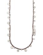 Uno De 50 Braided Leather Charm Necklace
