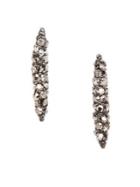 Sole Society Pave Crystal Drop Earrings