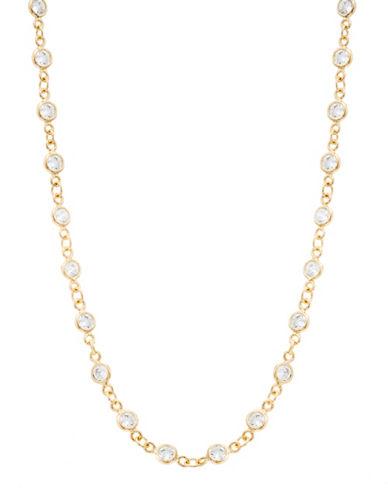 Lord & Taylor Cubic Zirconia Cable Chain Necklace