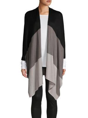 Cejon Colorblock Knit Ruana