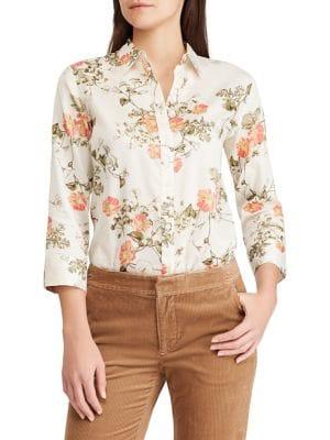 Lauren Ralph Lauren Floral Printed Button-down Shirt