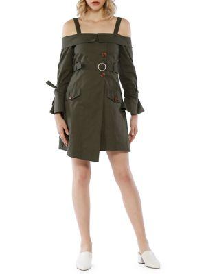 Walter Baker Brynn Cotton Cold-shoulder Dress