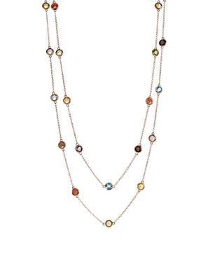 Marco Moore 14k Rose Gold & Multi-stone Necklace