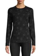 Lord & Taylor Long-sleeve Essential Star Crew Neck Tee