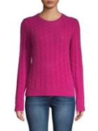 Lord & Taylor Cashmere Cable-knit Sweater