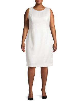 Kasper Plus Classic Sleeveless Sheath Dress