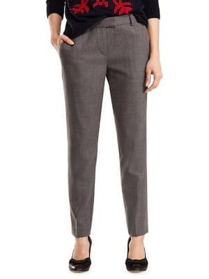 Brooks Brothers Red Fleece Wool-blend Tapered Fit Trousers