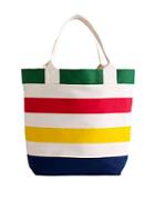 Hudson's Bay Company Multi-color Stripe Tote Bag