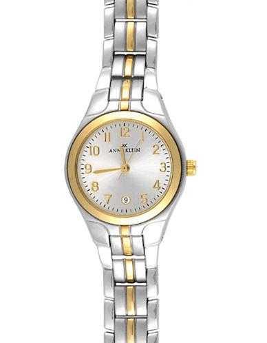 Anne Klein Ladies Goldtone Link Bracelet Two Tone Watch