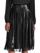 Lauren Ralph Lauren Sequin-striped Tulle Skirt