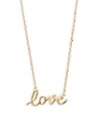 Kate Spade New York Goldtone Love Pendant Necklace