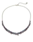Swarovski Crystal Feather Collared Necklace