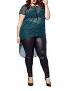 Mblm By Tess Holliday Printed High Low Top