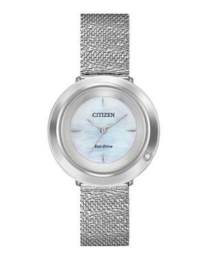Citizen L Ambiluna Eco-drive Stainless Steel Mesh Bracelet Watch