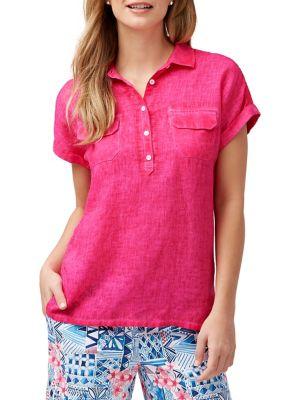 Tommy Bahama Sea Spray Textured Linen Polo