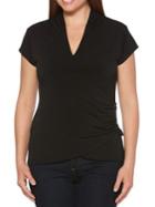 Rafaella Classic V-neck Top