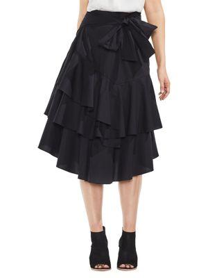 Vince Camuto Tiered Ruffle Midi Skirt