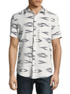 Lucky Brand Ikat-print Button-down Shirt