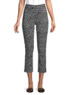 Michael Michael Kors Animal Print Cigarette Cropped Pants