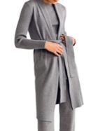 Mango Ribbed Belted Long Cardigan