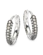Nadri Crystal Pave Hoop Earrings- 0.5 In.